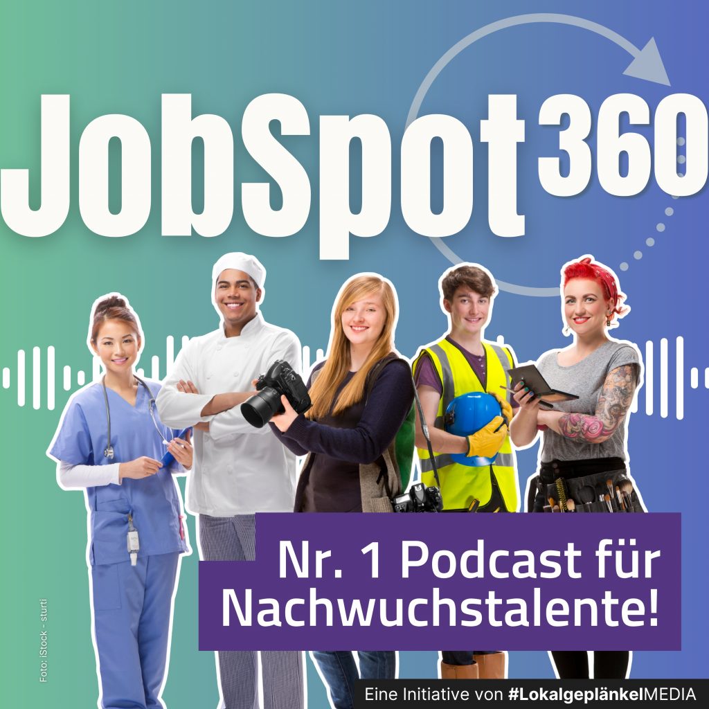 JobSpot360 Podcast Cover mit 5 jungen Personen