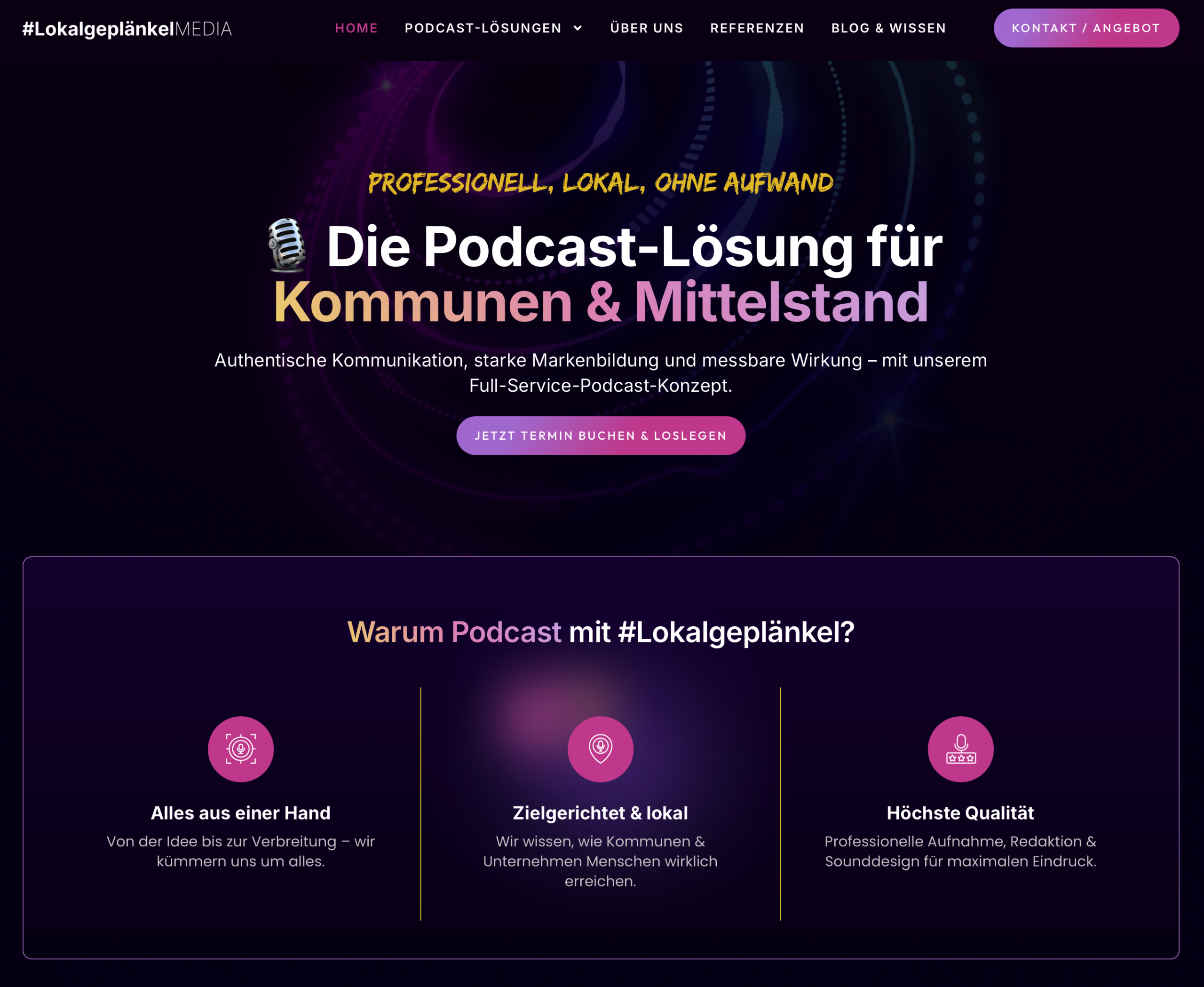 Die Podcast Lösungen für Kommunen und Mittelstand